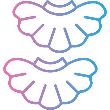 Bir çiçek simgesinin vektör illüstrasyonu