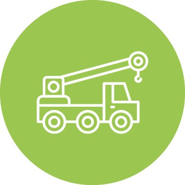 Bir kamyon simgesinin vektör çizimi