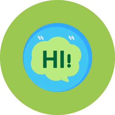 Konuş. Web simgesi basit illüstrasyon