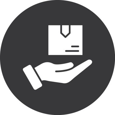 Kart el simgesi modada izole edilmiş arkaplan