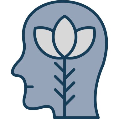 Çiçek. Web simgesi basit illüstrasyon