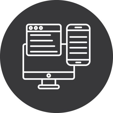 seo modern simgesinin vektör illüstrasyonu