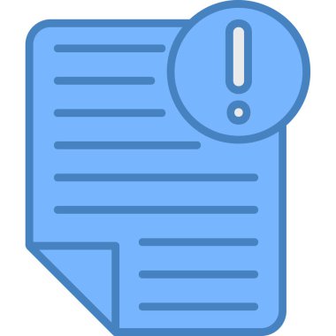 belge simgesi vektör illüstrasyonu