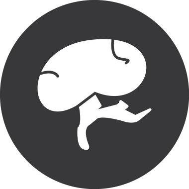 Bir insan simgesinin vektör illüstrasyonu