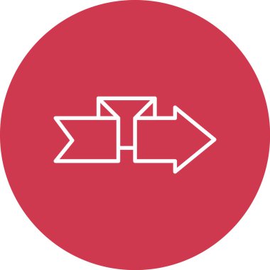 ok simgesi vektör illüstrasyonu