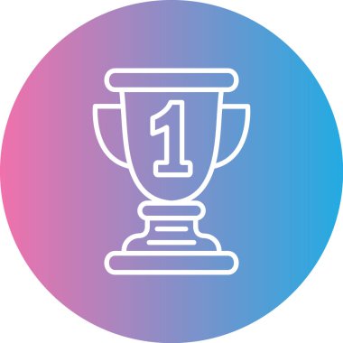 Kazanan Kupası. Vektör çizim