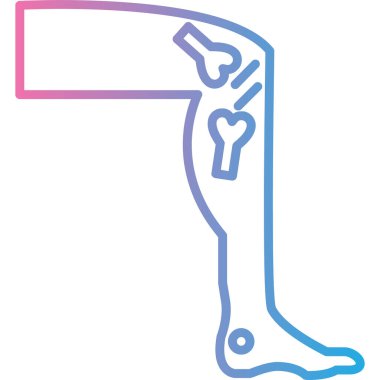 bacak ikonu vektör illüstrasyonu