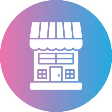 Alışveriş mağazası. Basit illüstrasyon