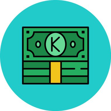 Para için. Web simgesi basit illüstrasyon