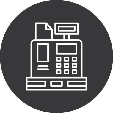 Modern otomatik servis simgesinin vektör illüstrasyonu