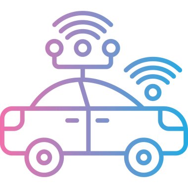 araba simgesi vektör illüstrasyonu