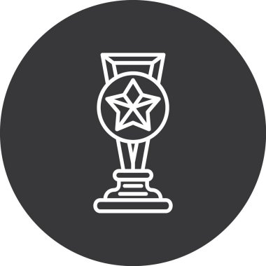 Ödül kupası simgesi taslak biçiminde