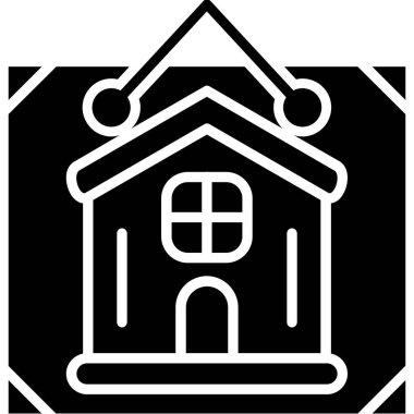 Ev. Web simgesi basit illüstrasyon