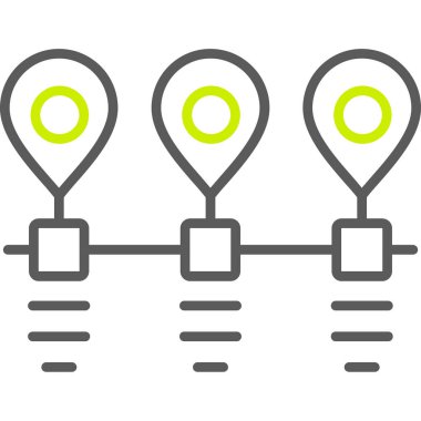 Konum pin vektör simgesi