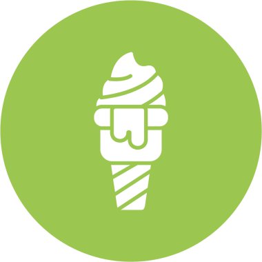 dondurma ikonu vektör illüstrasyonu