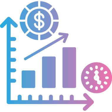 Dolar işareti vektör simgesi modern basit vektör illüstrasyonu