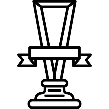 Ödül kupası simgesi taslak biçiminde