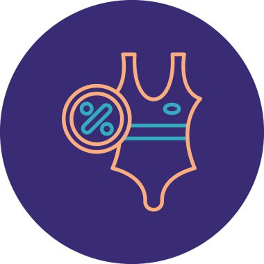 Bir kadın simgesinin vektör illüstrasyonu