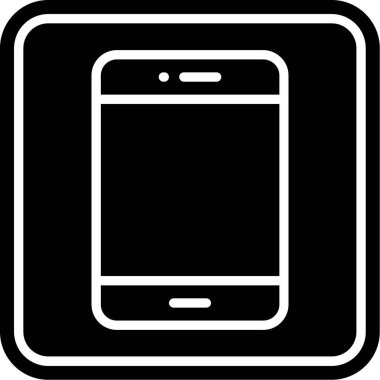 Mobil kutsal kişilerin resmi, vektör çizim