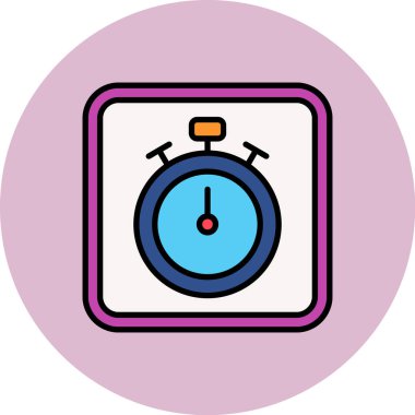 Çalar saat simgesi. özet çizimi