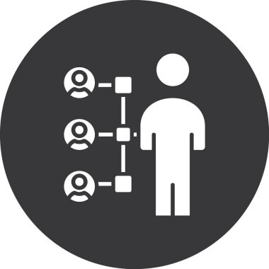 ağ simgesi. Web tasarımı için ağ vektör simgesinin basit illüstrasyonu