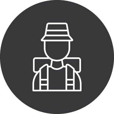 İnsan simgesinin vektör illüstrasyonu