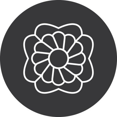 Vektör Çiçeği Simgesi illüstrasyonu