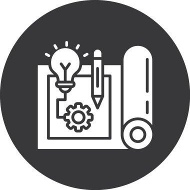 Fikir simgesi vektör illüstrasyonu