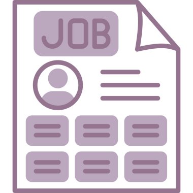 İş. Web simgesi basit illüstrasyon