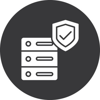 veritabanı vektör çizgisi simgesi tasarımı