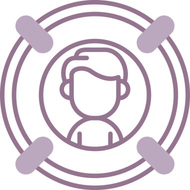 man simgesi, vektör illüstrasyonu