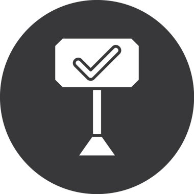 Kontrol listesi simgesi vektör illüstrasyonu