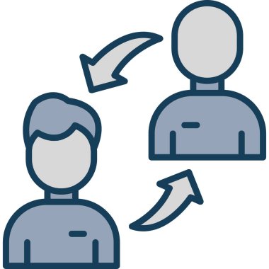 Müşteri desteği ikon vektör illüstrasyonu