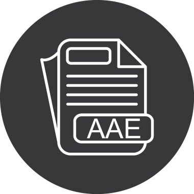 Dosya simgesinin vektör illüstrasyonu