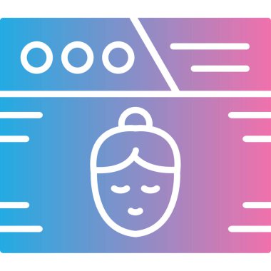 Maske. Web simgesi basit illüstrasyon