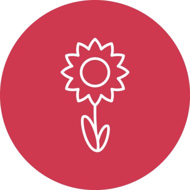 çiçek simgesi vektör illüstrasyonu