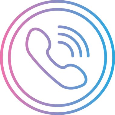 Çağrı. Web simgesi basit illüstrasyon