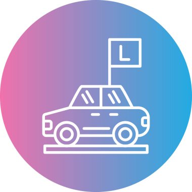 - Araba. Web simgesi basit illüstrasyon