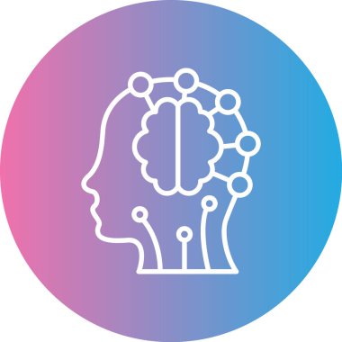 yaratıcı düşünme simge vektör çizim