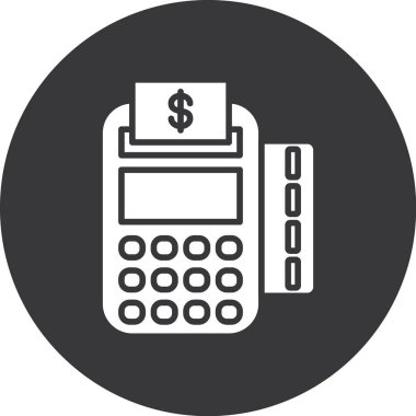 hesap makinesi simgesi, vektör illüstrasyonu