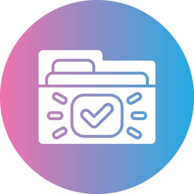 Kontrol listesi. Web simgesi basit illüstrasyon