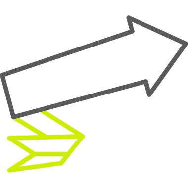 yön ok ince çizgi simgesi