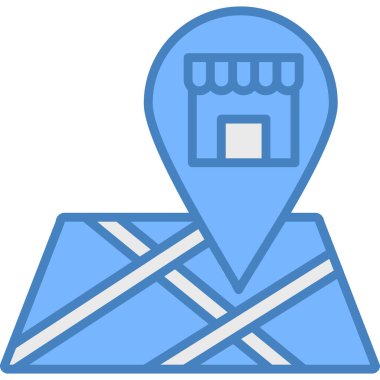 konum haritası pin simgesi - taslak biçimi