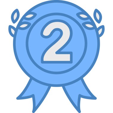 Madalya vektör simgesi modern basit illüstrasyon