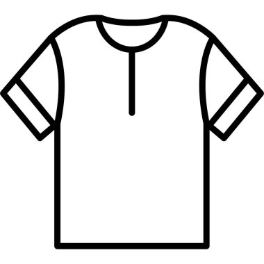 tshirt vektör çizgisi simgeleri