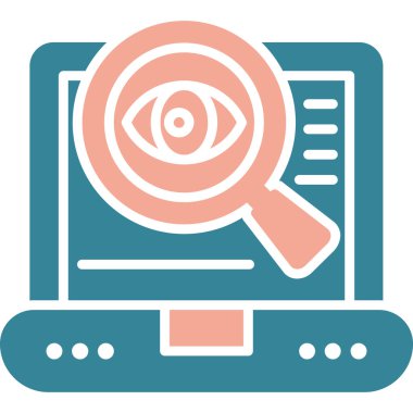 Moda stili izole edilmiş arkaplanda göz simgesi