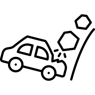 araba kazası simgesi