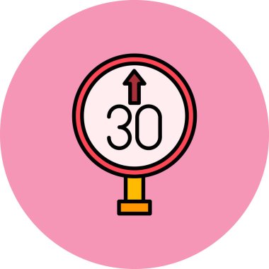 Tek bir simgenin vektör illüstrasyonu