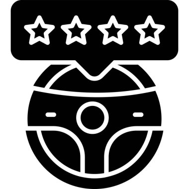 Bir araba yıkama simgesinin vektör illüstrasyonu