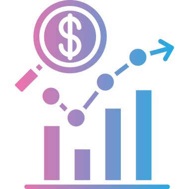 iş grafiği ikon vektör illüstrasyonu